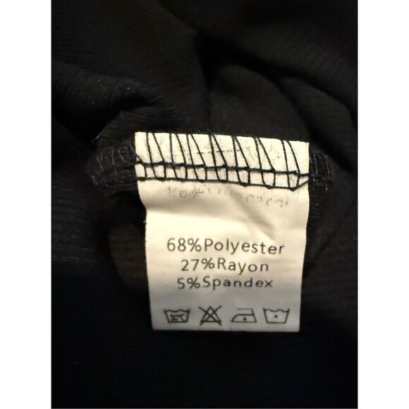 NWT Nordstom Rack Cowl Neck Ribbed Colorblock Sheath Dress Blue & Black Medium - Picture 5 of 5